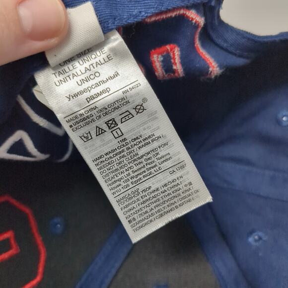 Gap Slideback Baseball Cap Blue One Size Adjustable Embroidered Cotton - Picture 10 of 10